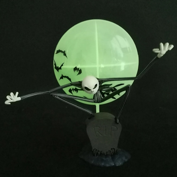 Mardröm före jul Fluorescens Jack Skellington PVC-figur Docka Modell Figurleksak Julklapp