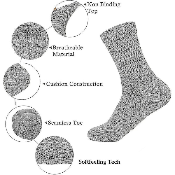 Bamboo Socks for Women and Men, Seamless, Circulation-Boosting