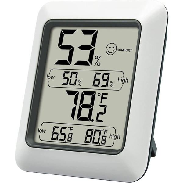 Digital termohygrometer, inomhusklimatindikator för indo