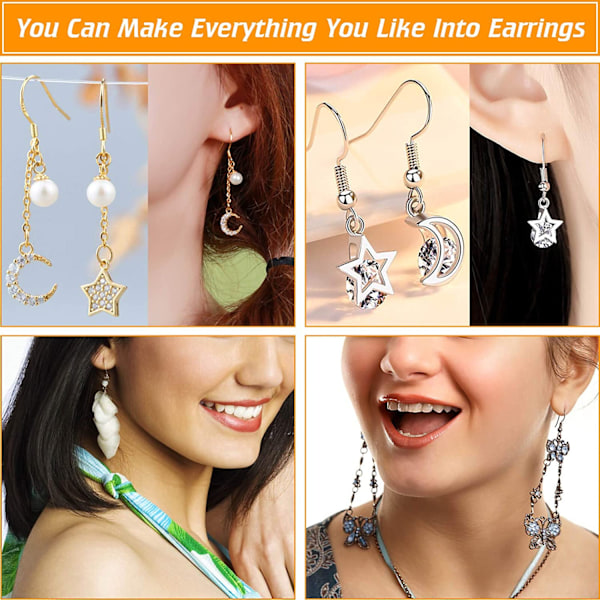 600 kpl 925 Sterling Silver Korvakorut Korvakoru Tarvikkeet Sarja,