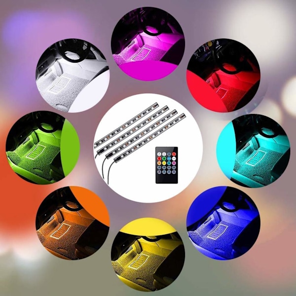 LED-inredningsbelysning bil, bil LED-inredningsbelysning RGB