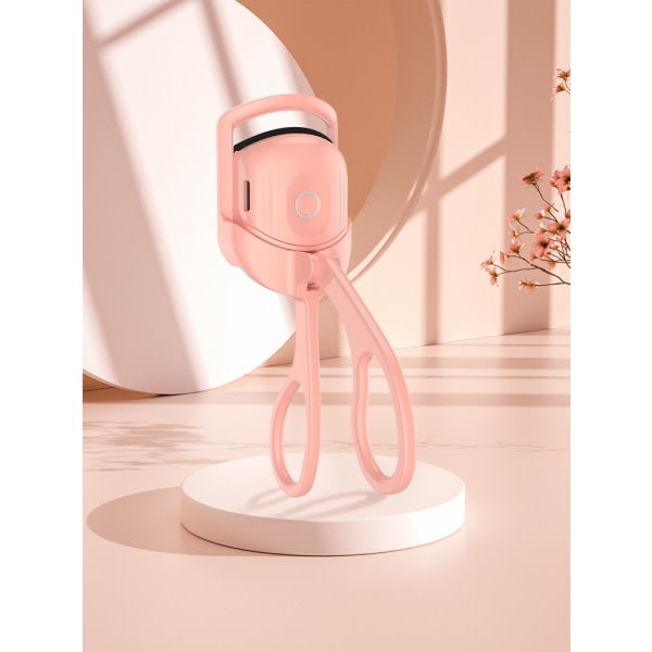 Opvarmet øjefransbøjare USB opladningsbar elektrisk Pink