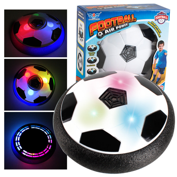 Indendørs svævefodbold med LED lys og musik julegave til børn Genopladelig model - med lys