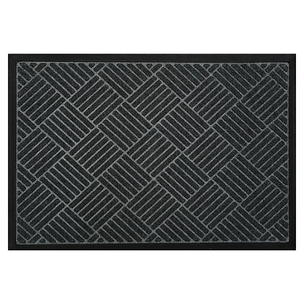 Ulko-ovi matto, raskas ulko- ja sisämatto, luonnonkumi matto, liukastumaton, lukitsee lian ja kosteuden, 60x90cm