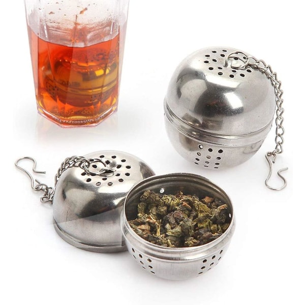 2 Pcs Stainless Steel Tea Strainer