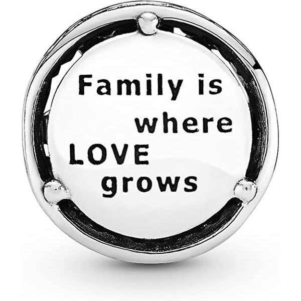 Sterling Silver Family Roots Charm