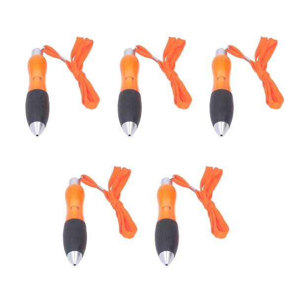 5 st store feta kulspetspennor feta tungviktspennor store pennor med brett greb for Parkinsons artrit - orange
