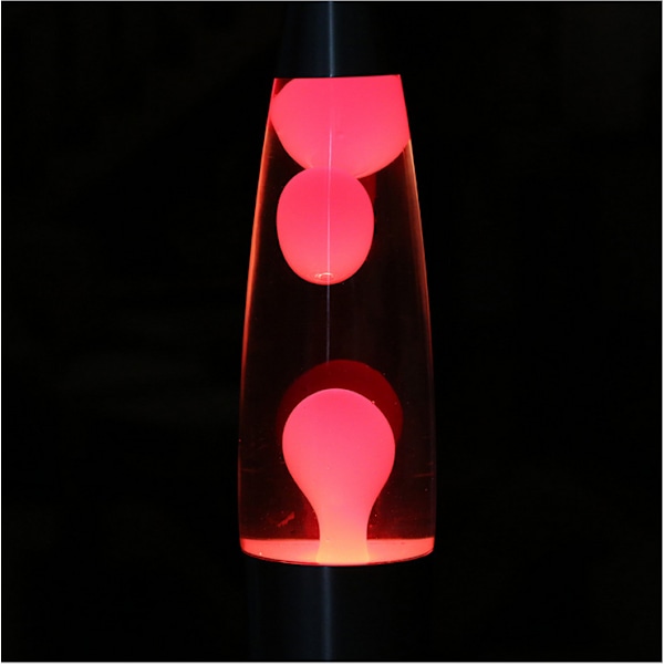 Vulkan Lava Lampa Sovrumsnattlampa Bytbar Manetlampa (Röd)