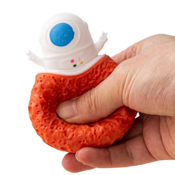 Liten størrelse Squeeze Pinch Toy Soft Relax Desktop Ornaments Slitstark l?ttviktsboxleksak Astronaut Cup