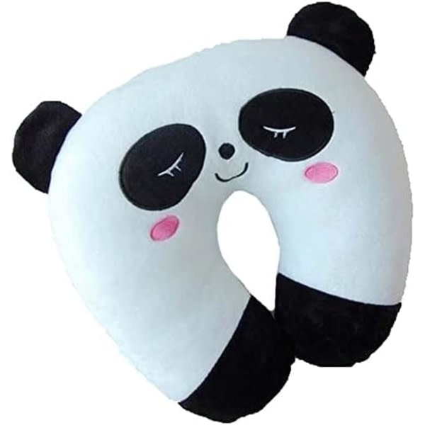 (Panda) Sød nakkepude med tegneseriedyrsmønster Blød U-formet