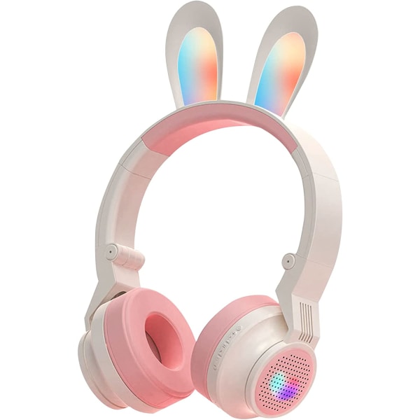 Børne bluetooth headset, kanin, LED lys
