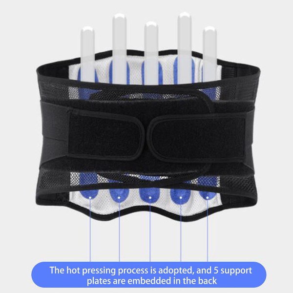 Ryggstøtte til lindra ryggsmärtor Nedre ryggstøtte til omedelbar smertelindring Ryggstøtte Lämplig til körning Talje-XL