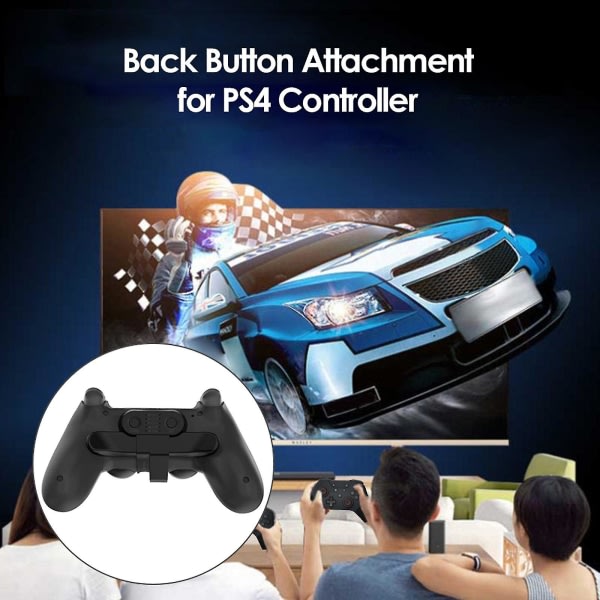 Ps4 Back Clip Extender Black, Ps4 Controller Paddlar Back Button Bracket/Turbo Funktion Fps/Customization Mapping Buttons/Audio Jack