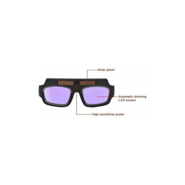 DRIVE - KXWDWV Svetsglasögon, Auto Darkening Solglasögon, Antireflexglasögon for svetsare - Vattentät