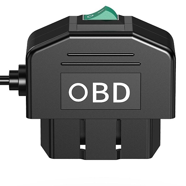 Dash Cam OBD Hardwire Kit, Dash Camera USB Typ C Hardwire Kit med OBD-ström för Dashcam 12-24V till 5V/3A