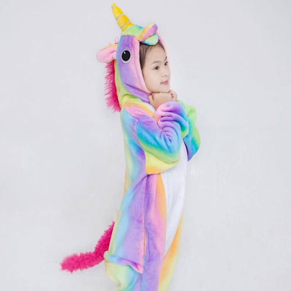 Enhörningspjäs Barn Pyjamas Regnbåge rainbow 100