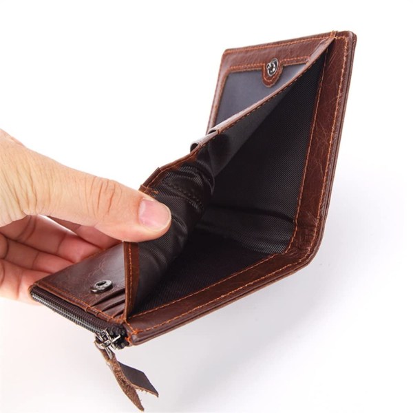 Miesten lyhyt rahaklipsi Monitoiminen vetoketjullinen laukku