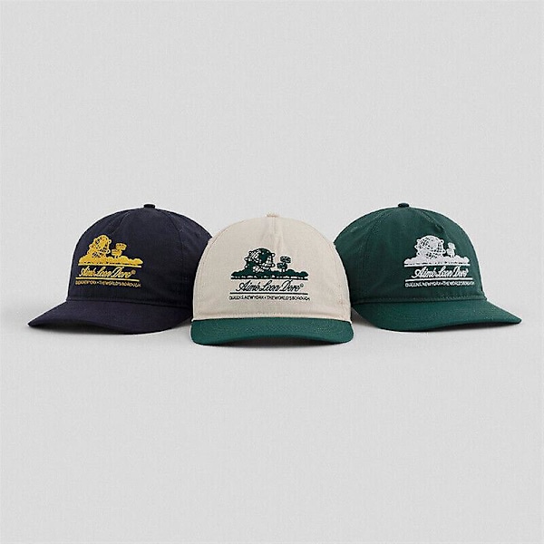 Aim Leon Dore Unisex Vintage Casual Enkel Böjd Skärm Justerbar Baseballkeps (FMY) Navy