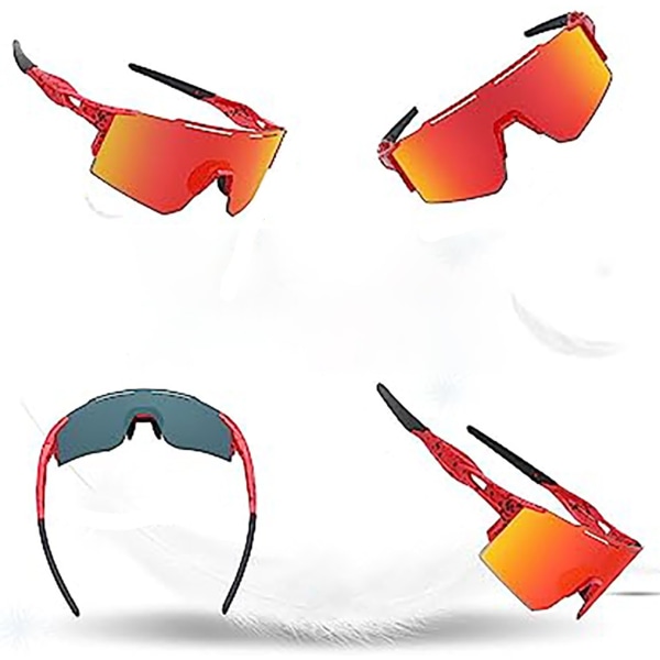 Sport-SonnenbrilleFahrrad-Sonnenbrille für Herren und Damen mit