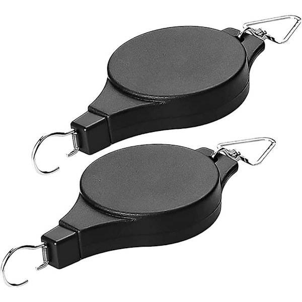 Vikbara hängande växtkrokshjul för trädgårdskrukor och fågelmatare - 2-pack [YDE]