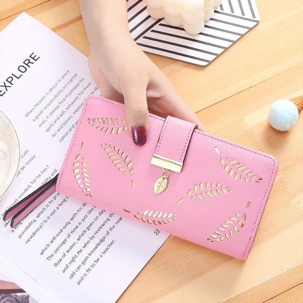 Lommebok med lås for kvinner Slank lommebok for kvinner