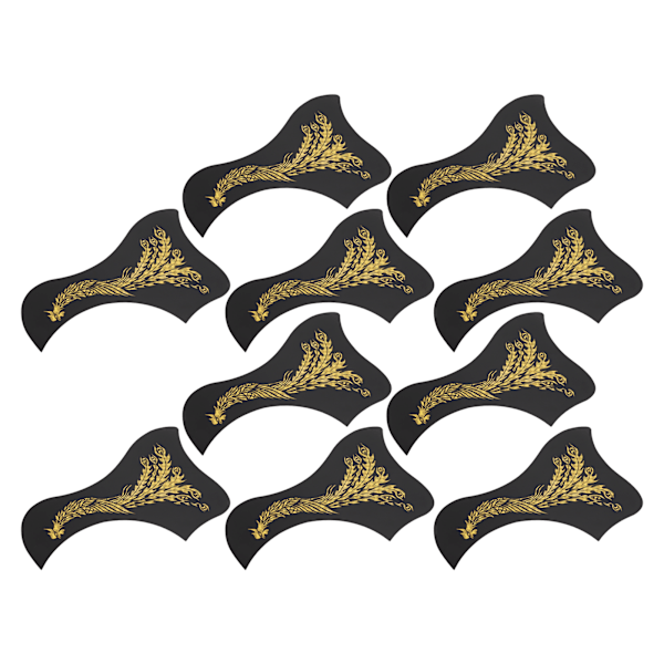 Guitar Pickguard Klassisk Anti Scratch Plate Skyddsinstrument Tillbehör Fågeltyp Phoenix Mönster 10st Guld