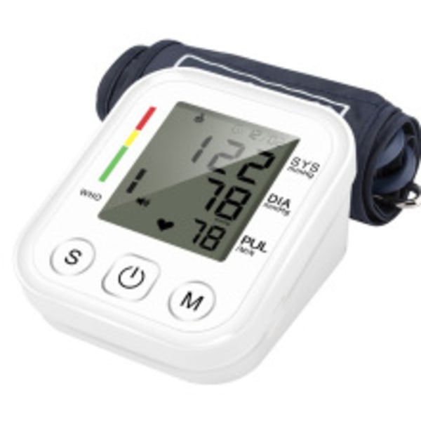 Stor manchet automatisk digital blodtryksmåler til overarmen med LED-display, detektion af uregelmæssig hjerterytme og hypertension [YD]