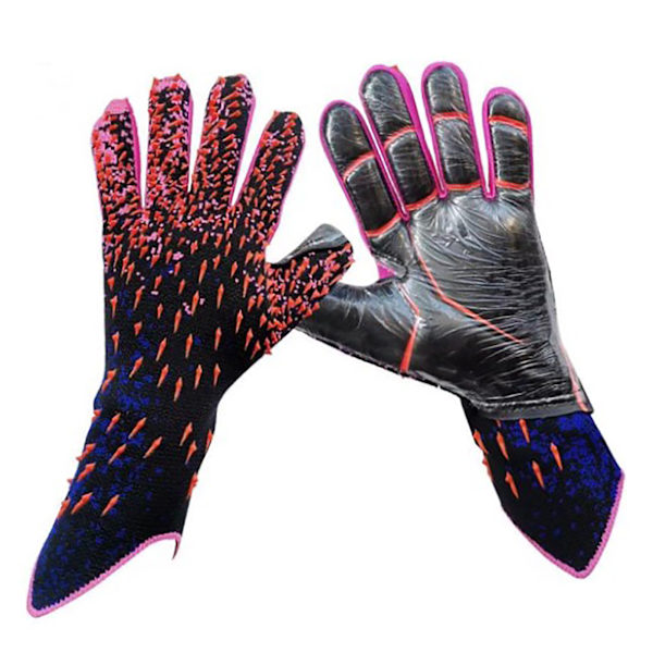Fodboldmålmand Handsker Latex Anti-Slip Fodbold Handsker med Stærkt Greb Håndflader til Børn Drenge Nr. 8