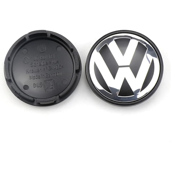 4 stk. 56MM hjulcenterkapsel erstatningsdele passer til VW Passat, Sharan