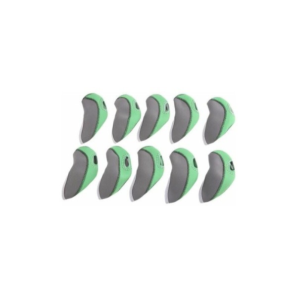 10 stykker gummi golfklubba järnärmar med två ärmar (grønn) LYLM