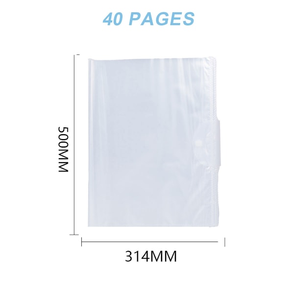 Mappe for oppbevaring av papir, halvtransparent