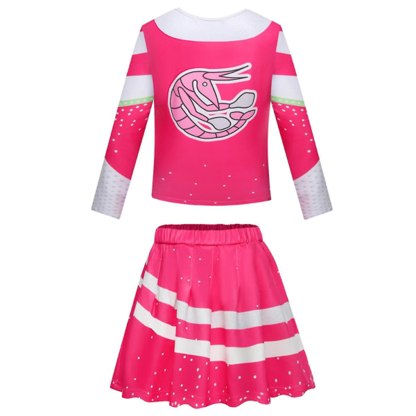 3-10 år Barn Flickor Zombies 3 Cheerleader Outfit Cosplay Outfit Set 9-10 år