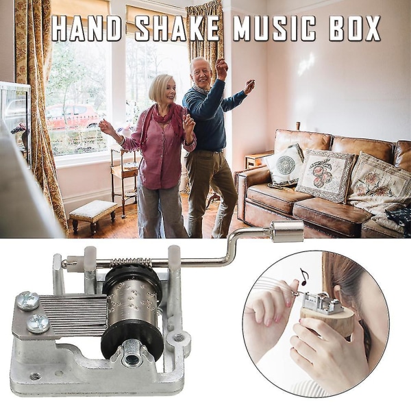 Mini Hand Music Box -musiikkiliike, erilaisia musiikkivaihtoehtoja