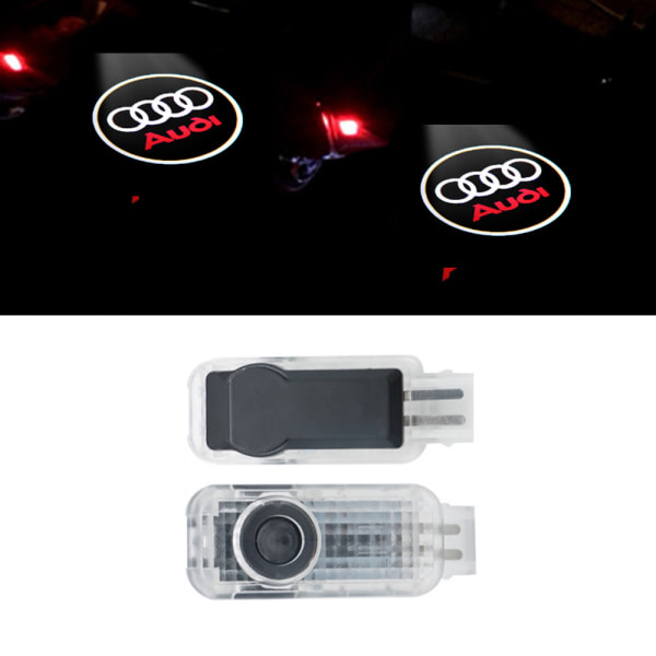 2x LED-kompatibel med Audi-dørlyslogo-projektorer Ljusstil 3