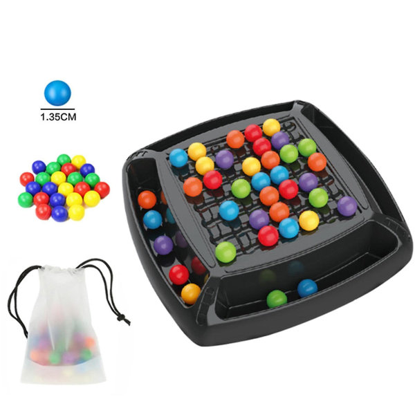 Rainbow Bead Game För barn Pussel Magic Schack Brädspel Regnbågsboll Matchande Spel Vuxen Familj Leksak Set