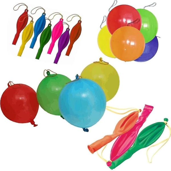 Heavy Duty 50 X Punch Balloons Assorted Colors Latex Celebration Perfect Party Bag Filler