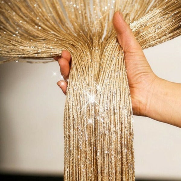Hengende perlegardin Blonde gardin CHAMPAGNE Champagne
