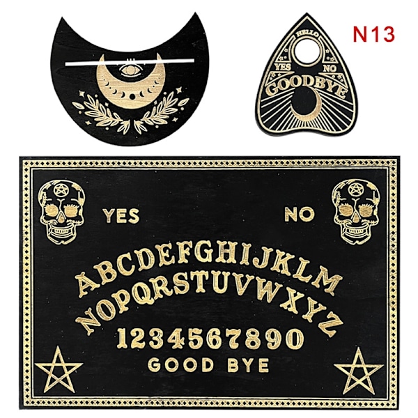 Divinasjonspendelbrett i tregravert magisk tavle Ouija Boa - Perfekt 13