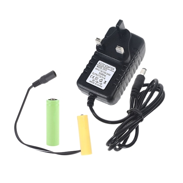 Universal 3V AM3/LR6/AA Batterielliminatorer EU/US/UK Strømkabel Udskift 2 stk 1,5V AA Batterikabel 0.08 EU