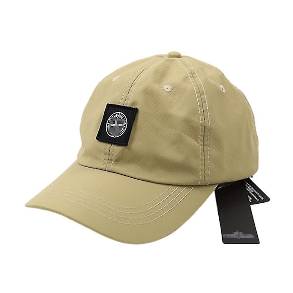 Stone Island Baseball Cap Unisex Herr Dam Justerbar Sommar Utomhus Sport Hatt  (FMY) Apricot