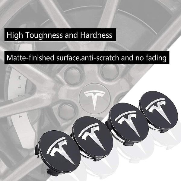 För Tesla Hjulkapsel Kit Center Cap Set Hjulmutter Cover Center Modifiering Cover För Model Y Mode 3 Mode S Mode X- Perfekt