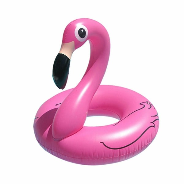 Rms Jumbo uppblåsbar rosa flamingo simring för strand och pool på sommaren