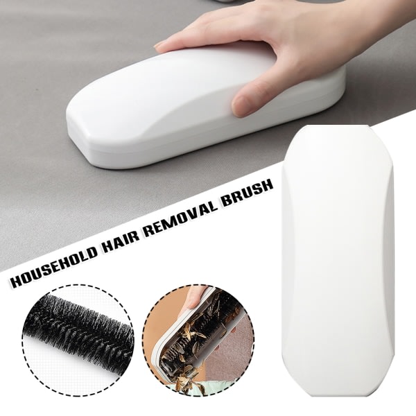 Handhållen hårborttagningsborste med filt Multipurpose Crump Sweeper för Home White