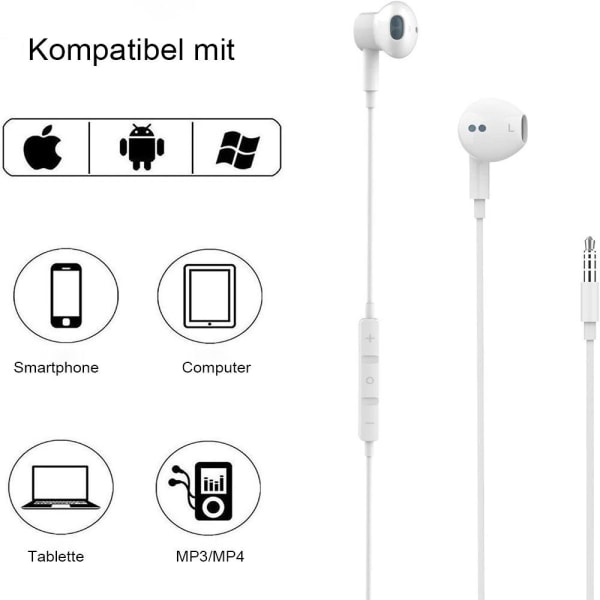 Højopløselige in-ear-hovedtelefoner til iPhone, iPad, MP3