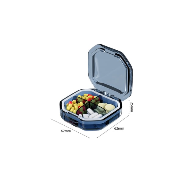 Bärbar Pill Box Dispensing 7 Days Large Capacity Portable Pi