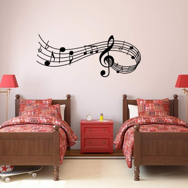 Musiknoter Notation Band Wall Sticker Decal,Removable Diy