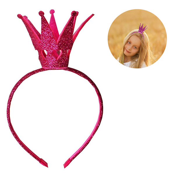 Vauvan syntymäpäiväkruunu hiusnauha, 1 kpl joustavia tiara mini