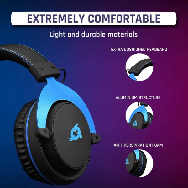 Gaming Headset til PS4 PC PS5 Xbox One, PS4 Headset