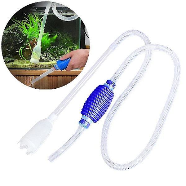 Akvariegrusrenser Vakuum Håndholdt Siphon Pumpe Med Fi