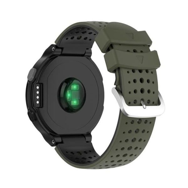 (hærgrøn + sort) Ur med stålspænde, med skruetrækker til Garmin Forerunner 220 230 235 620 630 735XT